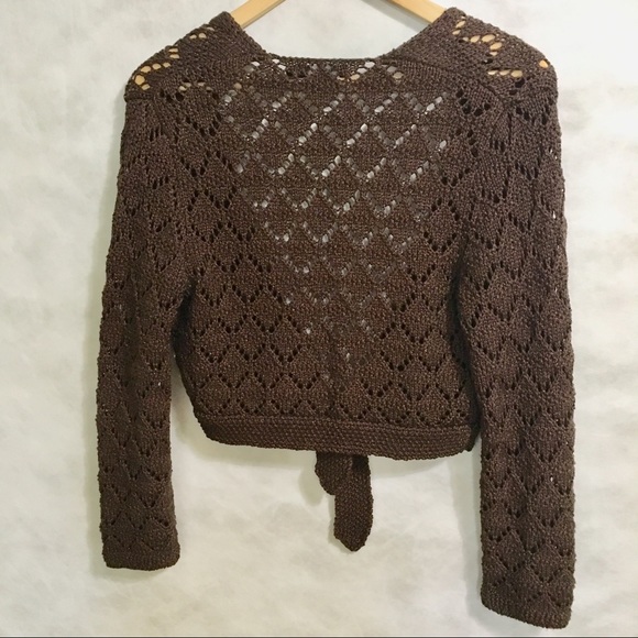 Express Sweaters - Express cropped crochet cardigan Size Small